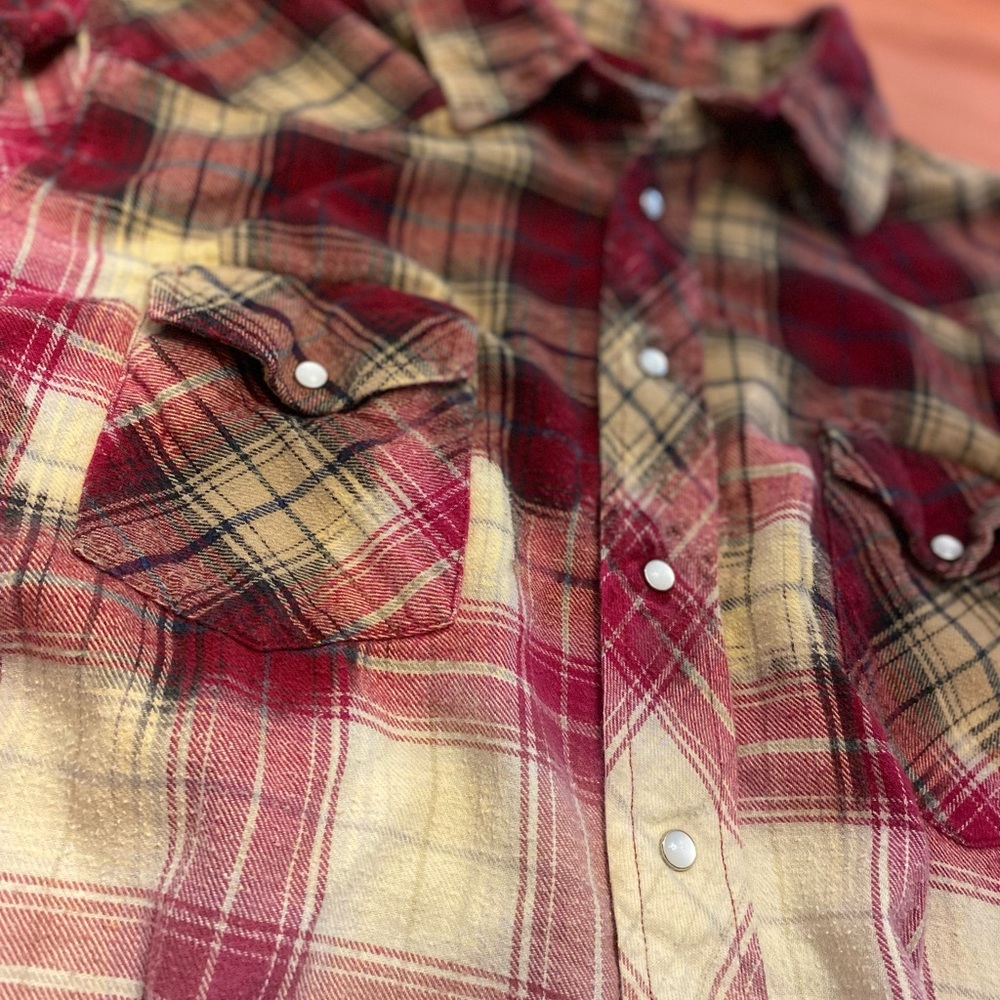 Vintage wrangler dip dye shirt